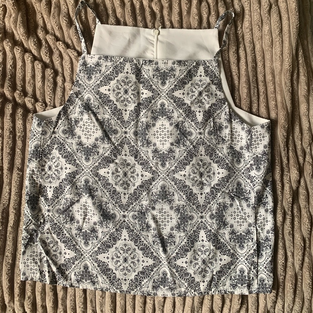 Paisley White Cami Top